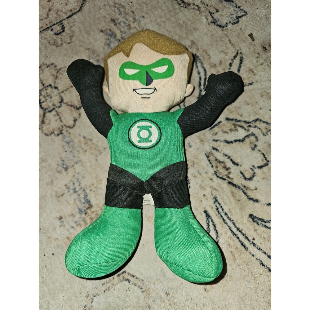 DC Super Friends Green Lantern Plush Toy Hal Jordan Stuffed Figure Green Black
